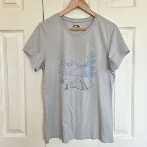 Mountain And Isles Montauk Short Sleeve T-Shirt Wilderness Camping Women's Lg